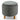 Round Fabric Storage Ottoman with Tray and Non-Slip Pads for Bedroom-Gray