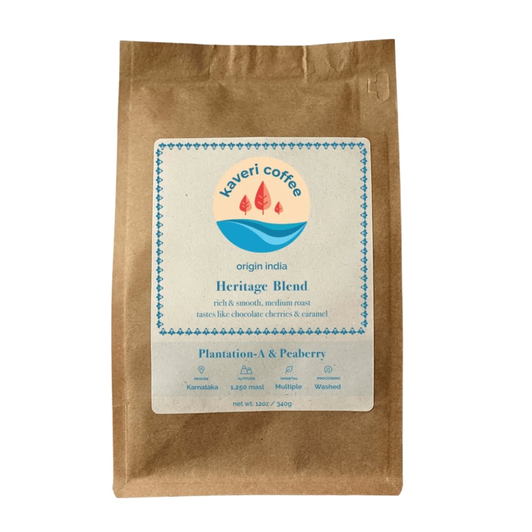 Blend - Heritage - Medium Roast (Whole Beans) Bags - 6 bags x 12oz by Farm2Me