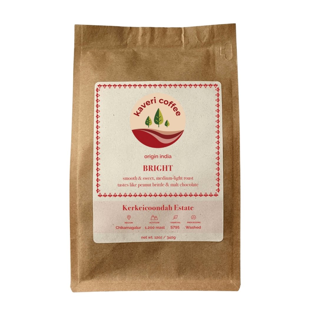 Bright - Kerkeicoondah | Medium-Light Roast (Whole Beans) Bags - 6 bags x 12oz by Farm2Me