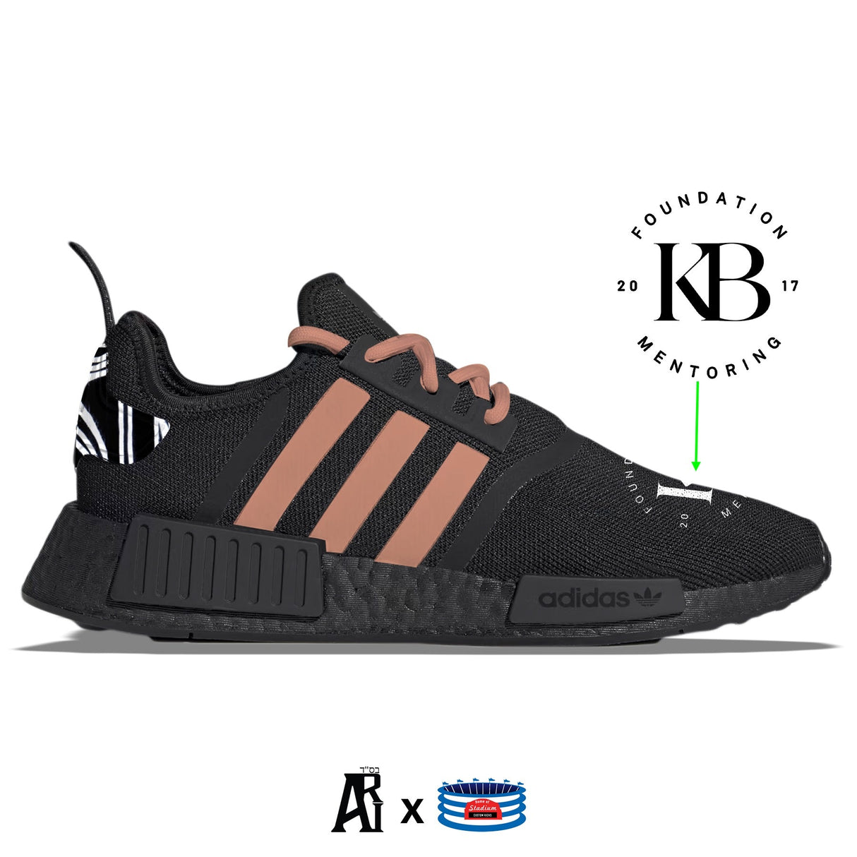 "KB Foundation" Adidas NMD R1 Shoes by Stadium Custom Kicks