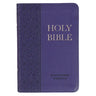 KJV Bible Mini Pocket Faux Leather, Purple)