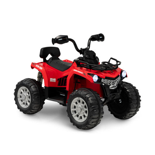 12V Kids Ride On ATV 4 Wheeler with MP3 and Headlights-Red