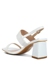 KIRK Elasticated Gussets Block Heel Sandals - Vysn