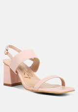 kirk elasticated gussets block heel sandals by London Rag