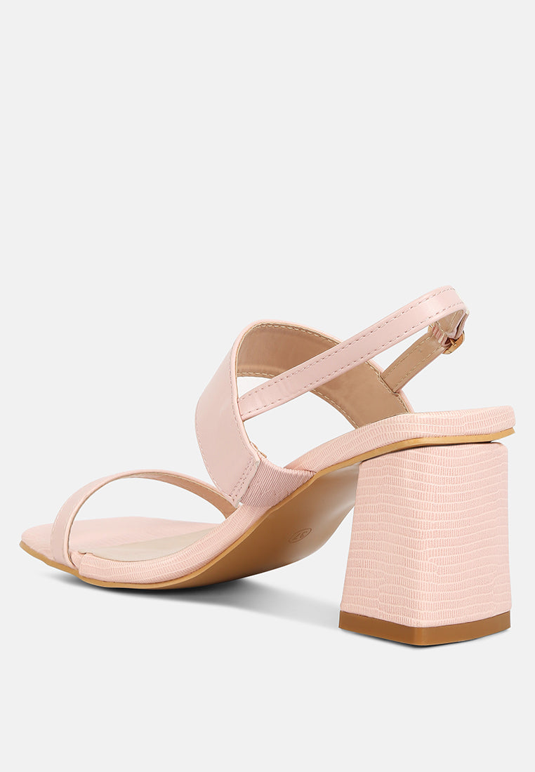 kirk elasticated gussets block heel sandals by London Rag