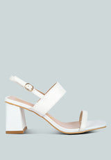 kirk elasticated gussets block heel sandals by London Rag