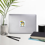 Born this Way LGBT Pride Cartoon Porcupine Bubble-free stickers by Proud Libertarian