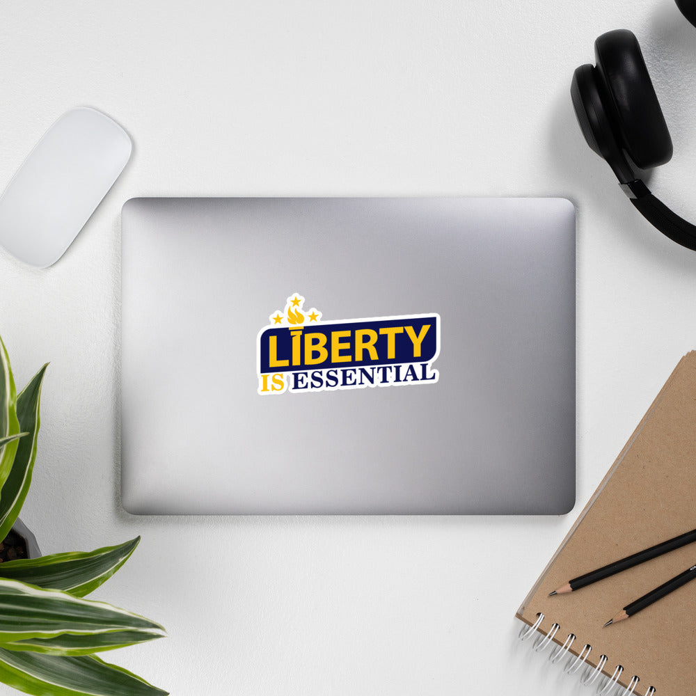 Liberty is Essential Bubble-free stickers by Proud Libertarian