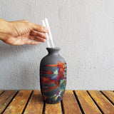 Koban Ceramic Raku Pottery Vase with Water Tube by RAAQUU