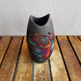 Koi Ceramic Raku Pottery Vase by RAAQUU