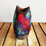 Koi Ceramic Raku Pottery Vase by RAAQUU