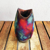 Koi Ceramic Raku Pottery Vase by RAAQUU