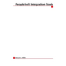 PeopleSoft Integration Tools