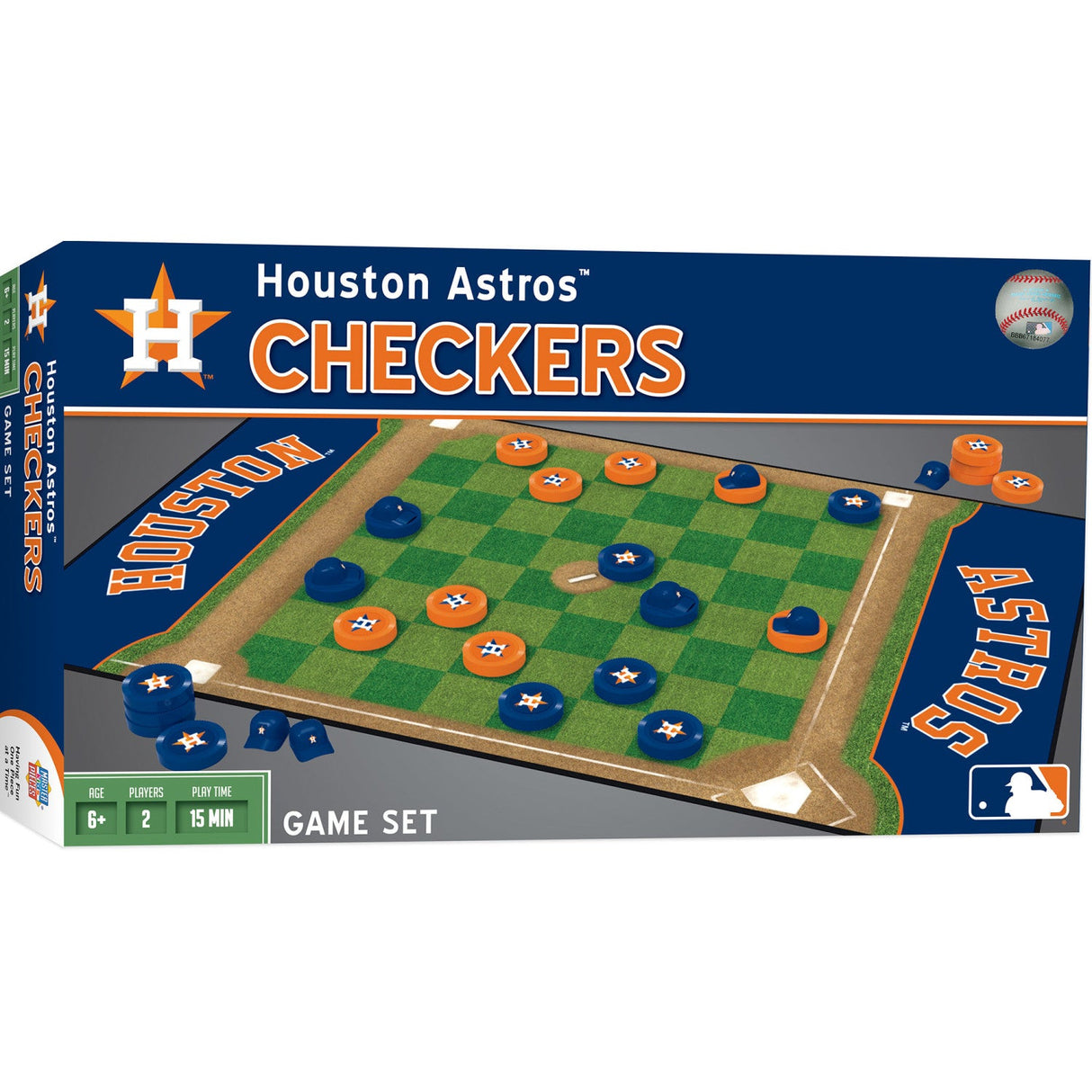 Houston Astros Checkers Board Game by MasterPieces Puzzle Company INC