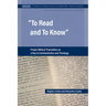 To Read and To Know