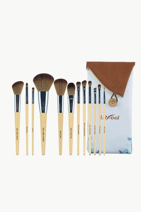 Lafeel Face and Eye Brush Set with Bag - Vysn