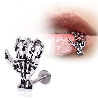 316L Surgical Steel Zombie Claw Labret / Lip by Fashion Hut Jewelry - Vysn