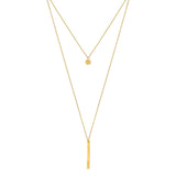 Layered Bar Bullet Necklace by SLATE + SALT