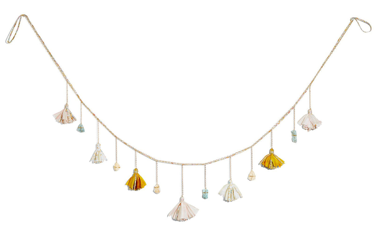 Liberty and Silk Tassel Healing Crystal Garland by Ariana Ost