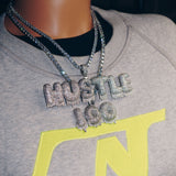 Custom Iced Bold Letter Drip Pendant by Custom Gold Grillz