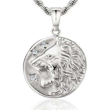 Lion Head Coin Pendant Necklace by Bling Proud | Urban Jewelry Online Store