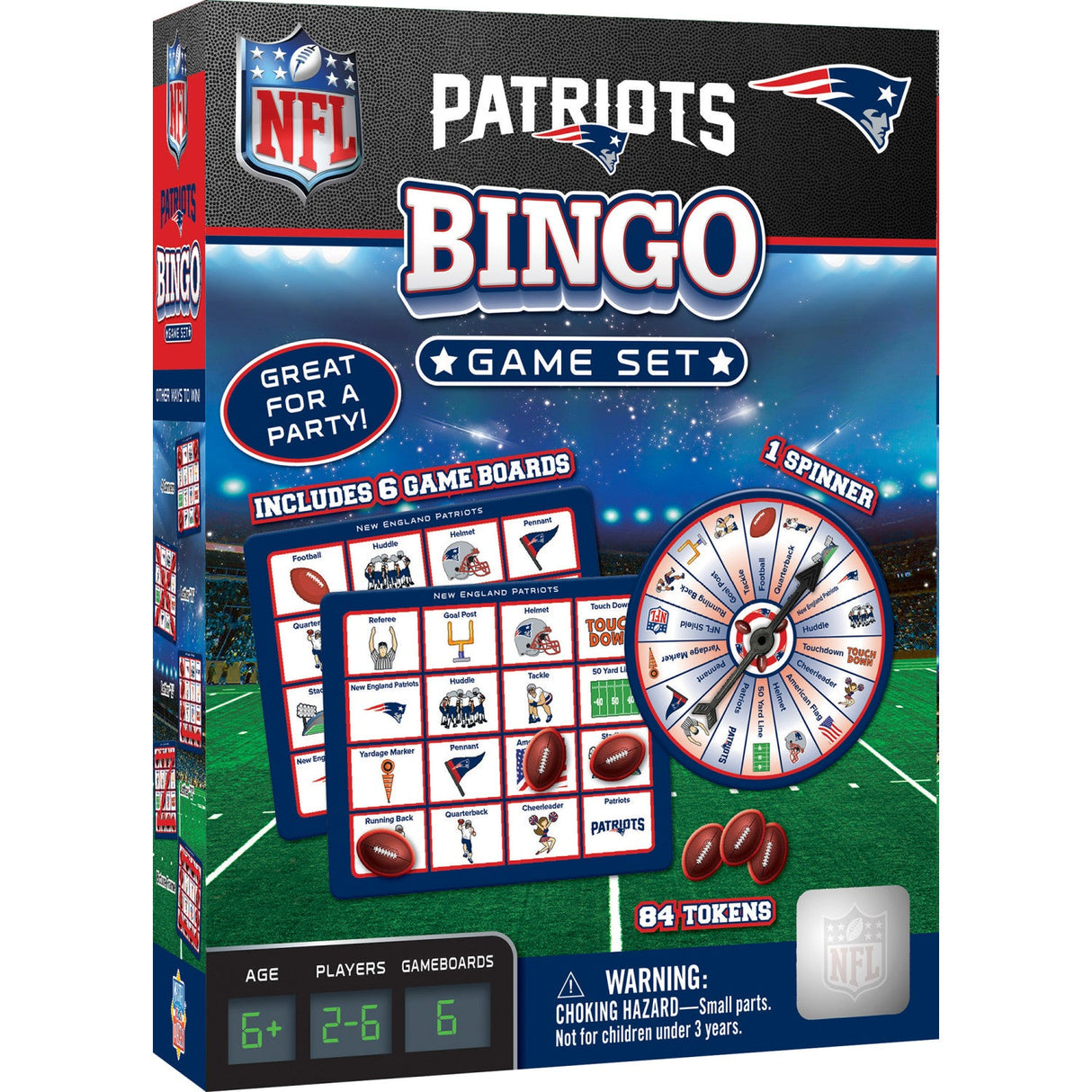 New England Patriots Bingo Game by MasterPieces Puzzle Company INC