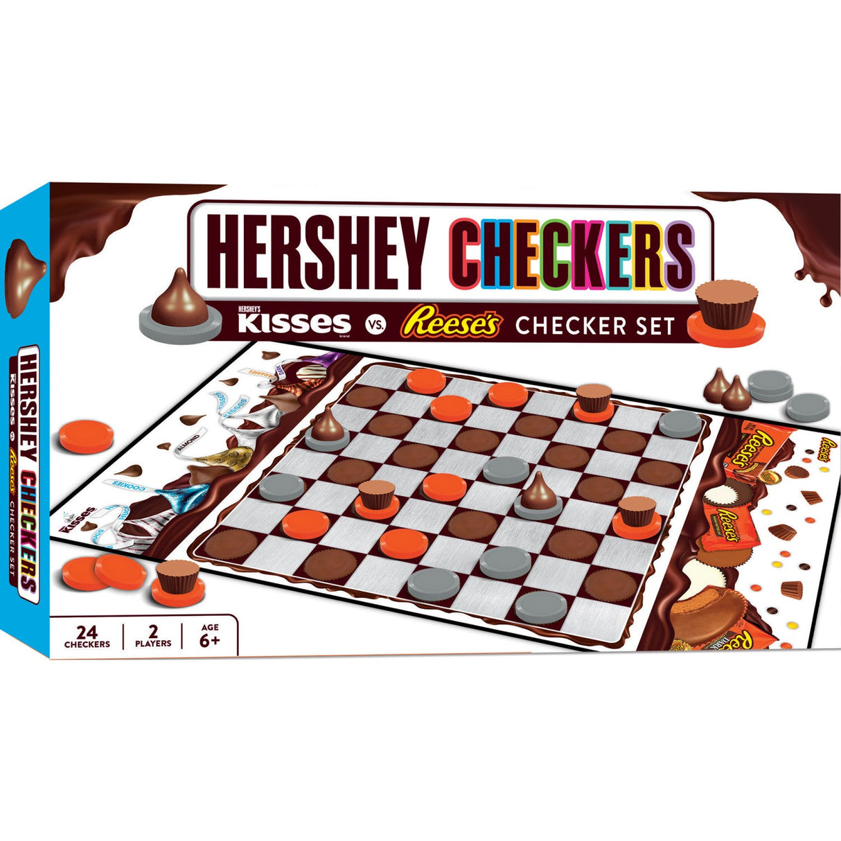 Hershey's Kisses vs Reese's Checkers Board Game by MasterPieces Puzzle Company INC