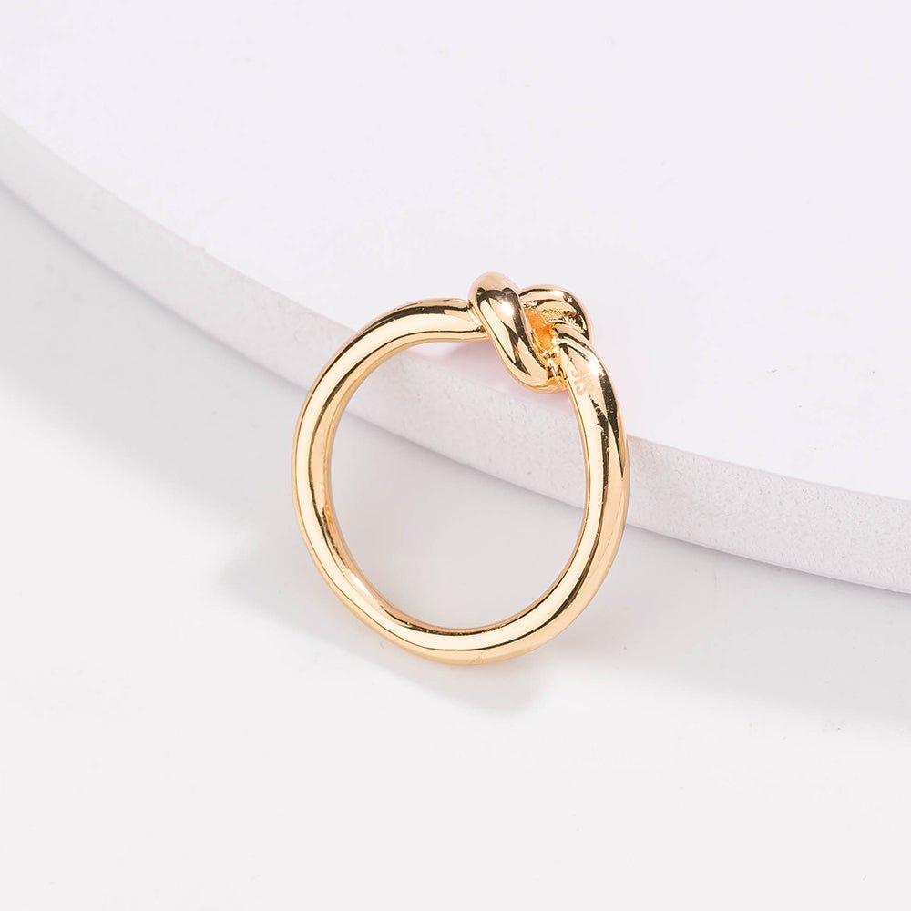 Love Knot Ring Commitment Ring for Women in Gold or Silver by Hollywood Sensation®