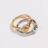 Love Knot Ring Commitment Ring for Women in Gold or Silver by Hollywood Sensation®