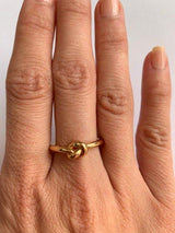 Love Knot Ring Commitment Ring for Women in Gold or Silver by Hollywood Sensation®