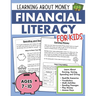 Financial Literacy for Kids Activity Book on Money and Finance: Lessons on Saving Spending Borrowing and Managing Money Responsibly
