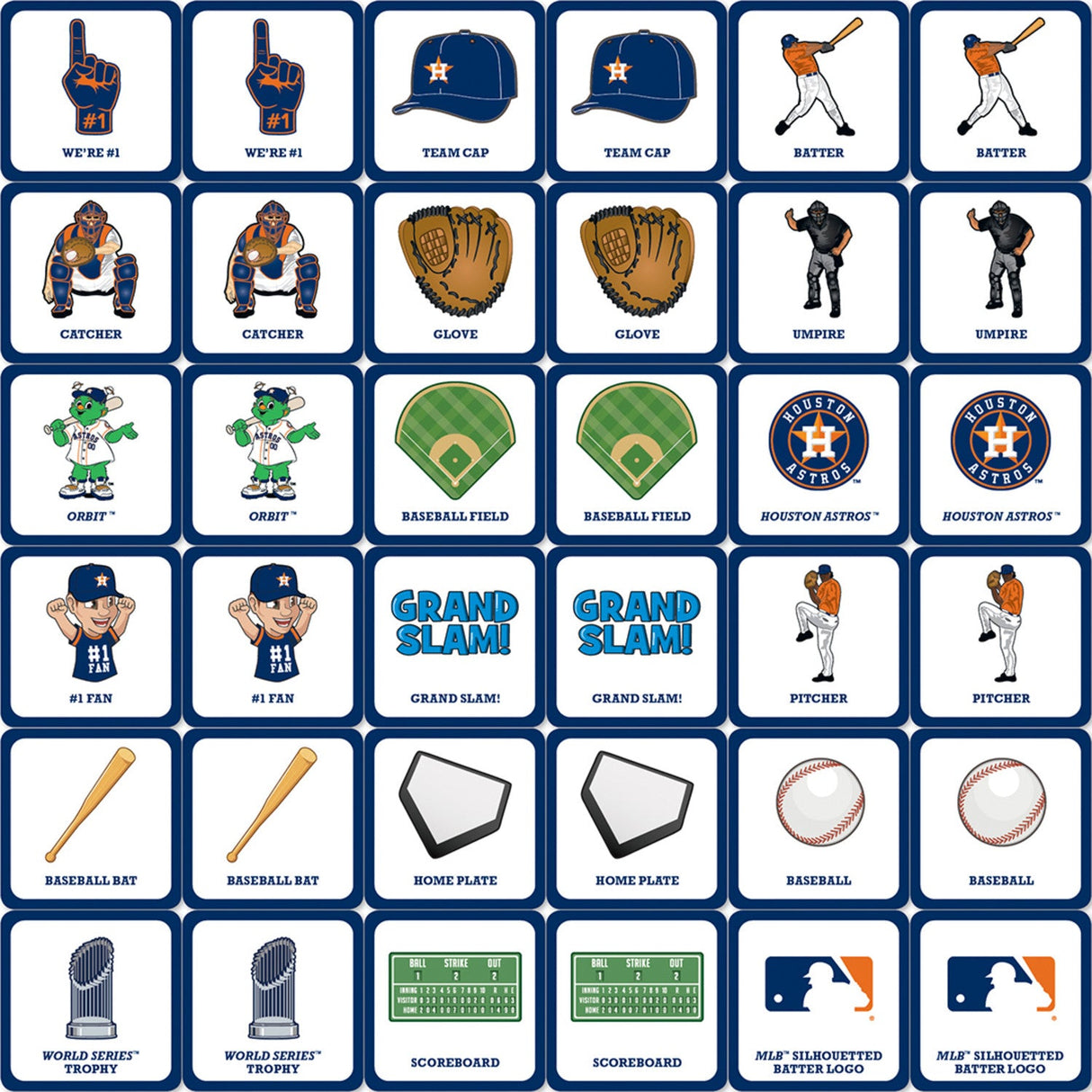 Houston Astros Matching Game by MasterPieces Puzzle Company INC