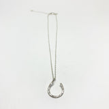 Hanging Lucky Horseshoe Charm Necklace by Jennifer Cervelli Jewelry