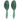 Rockridge Biodegradeable Eco Hairbrush - Natural Green - 2-Pack