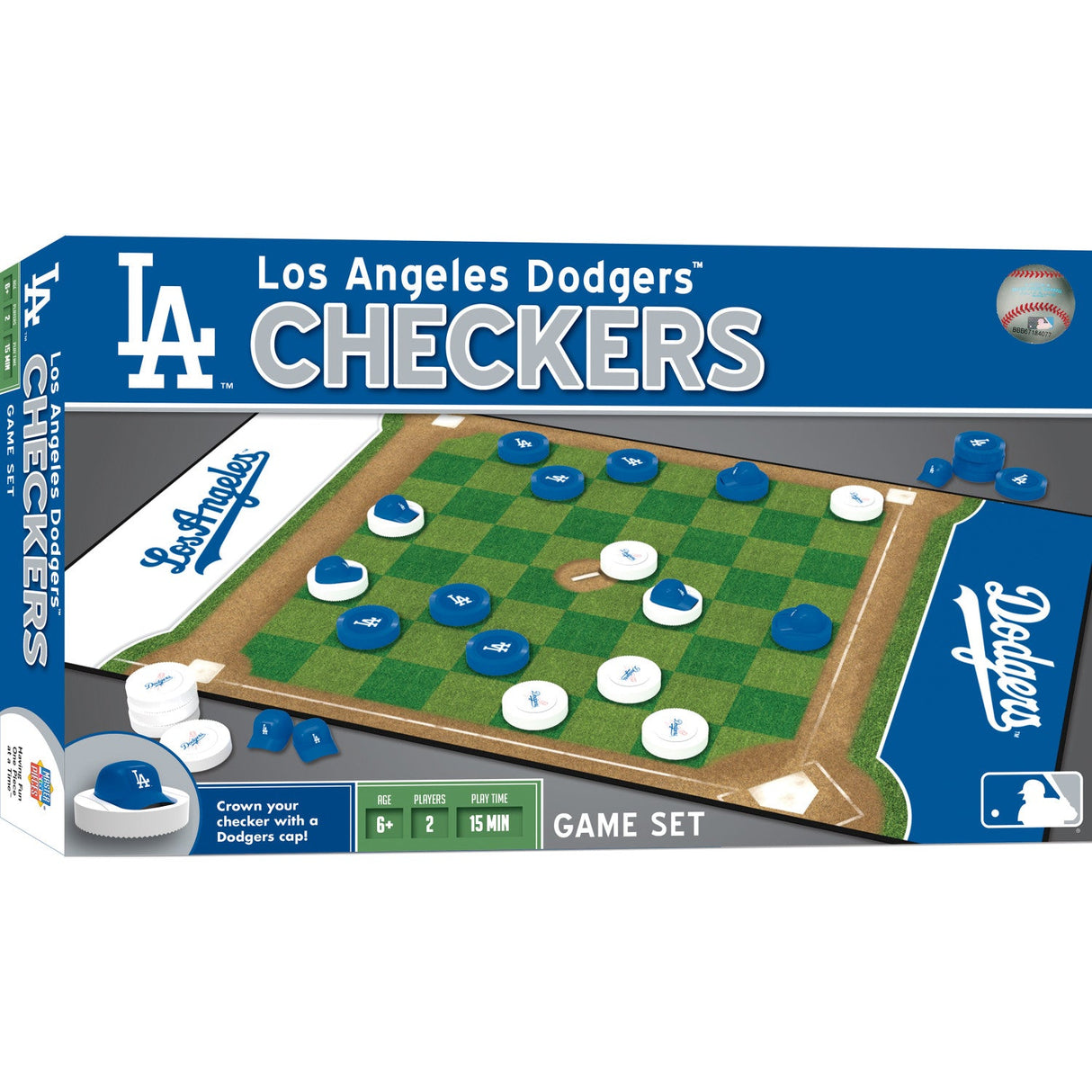 Los Angeles Dodgers Checkers Board Game by MasterPieces Puzzle Company INC