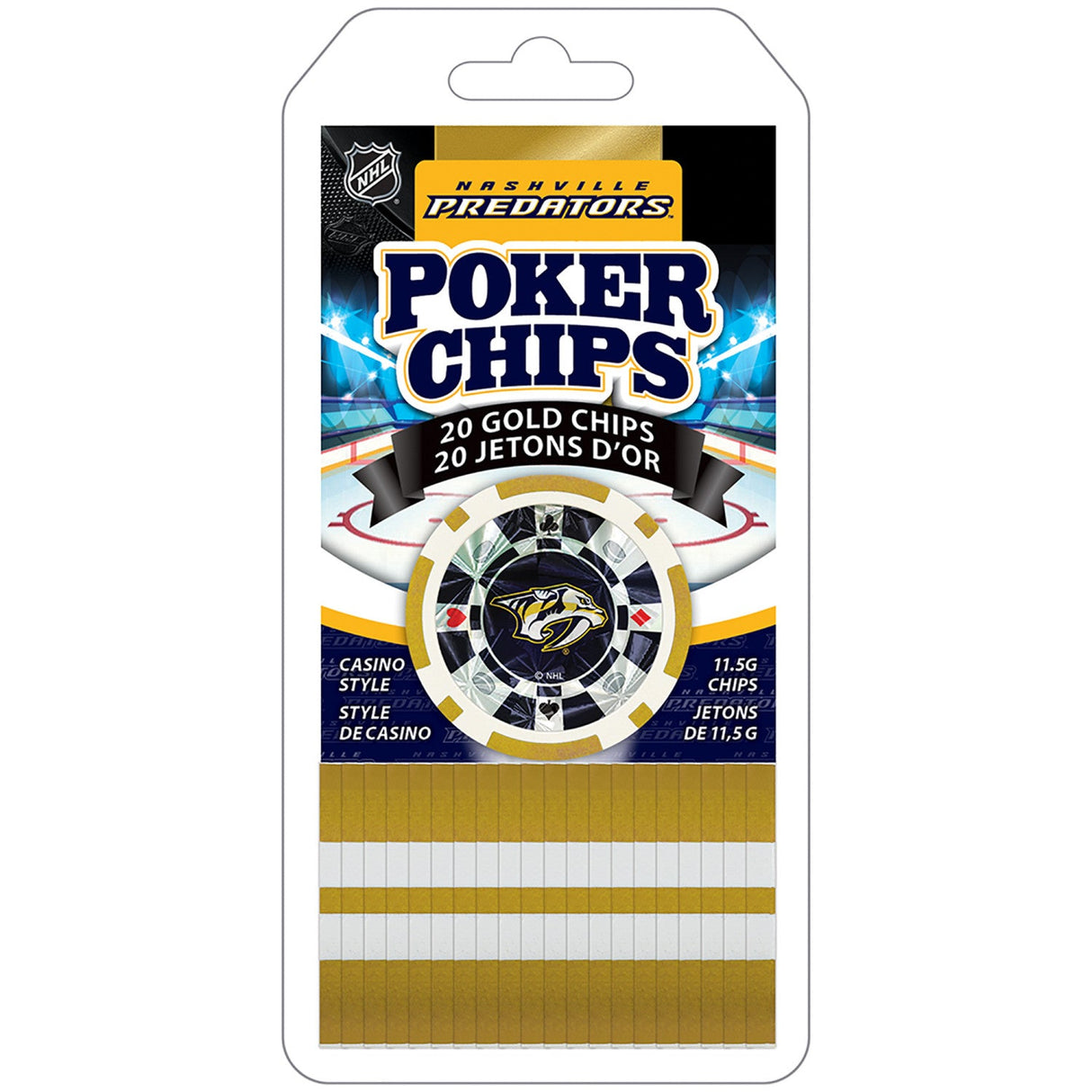 Nashville Predators 20 Piece Poker Chips by MasterPieces Puzzle Company INC