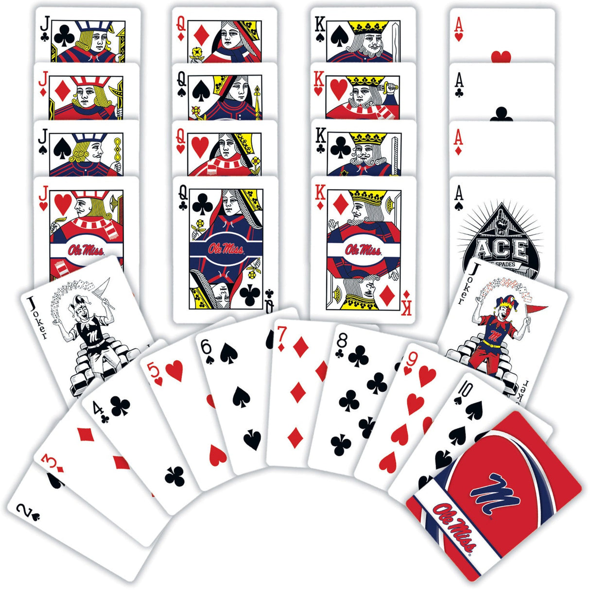 Ole Miss Rebels Playing Cards - 54 Card Deck by MasterPieces Puzzle Company INC