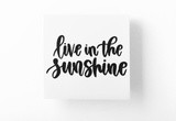 Live In The Sunshine Boho Sticker by WinsterCreations™ Official Store