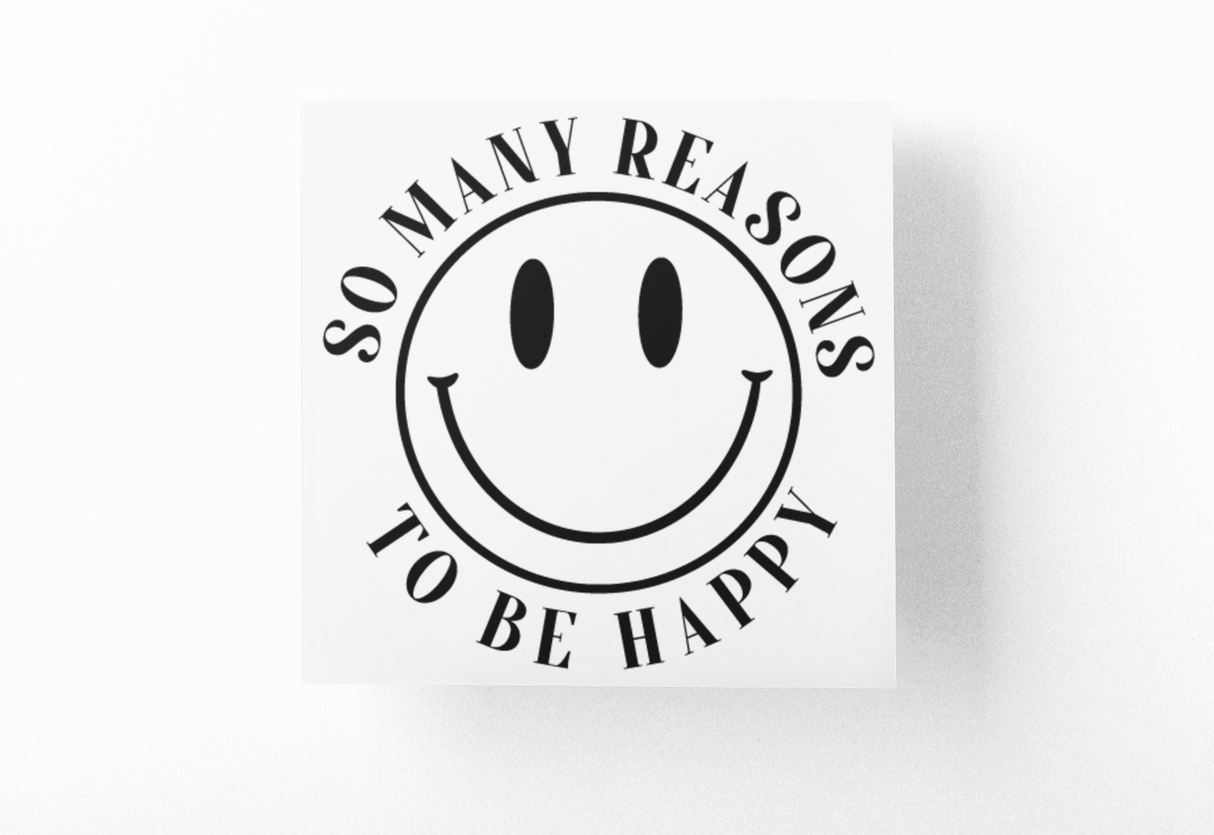 So Many Reasons To Be Happy Boho Sticker by WinsterCreations™ Official Store