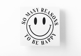 So Many Reasons To Be Happy Boho Sticker by WinsterCreations™ Official Store