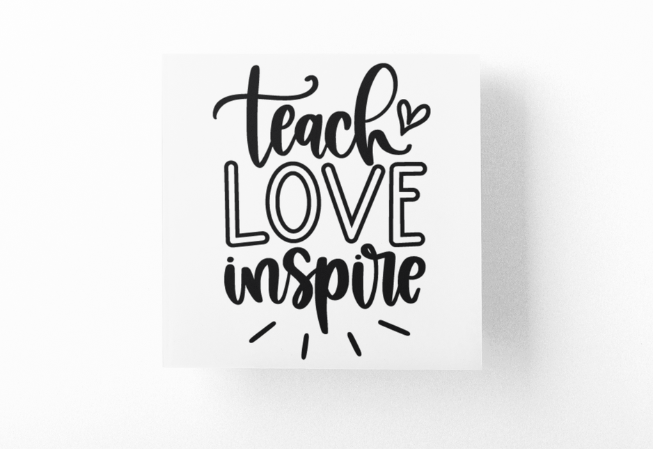 Teach Love Inspire Teacher Sticker by WinsterCreations™ Official Store