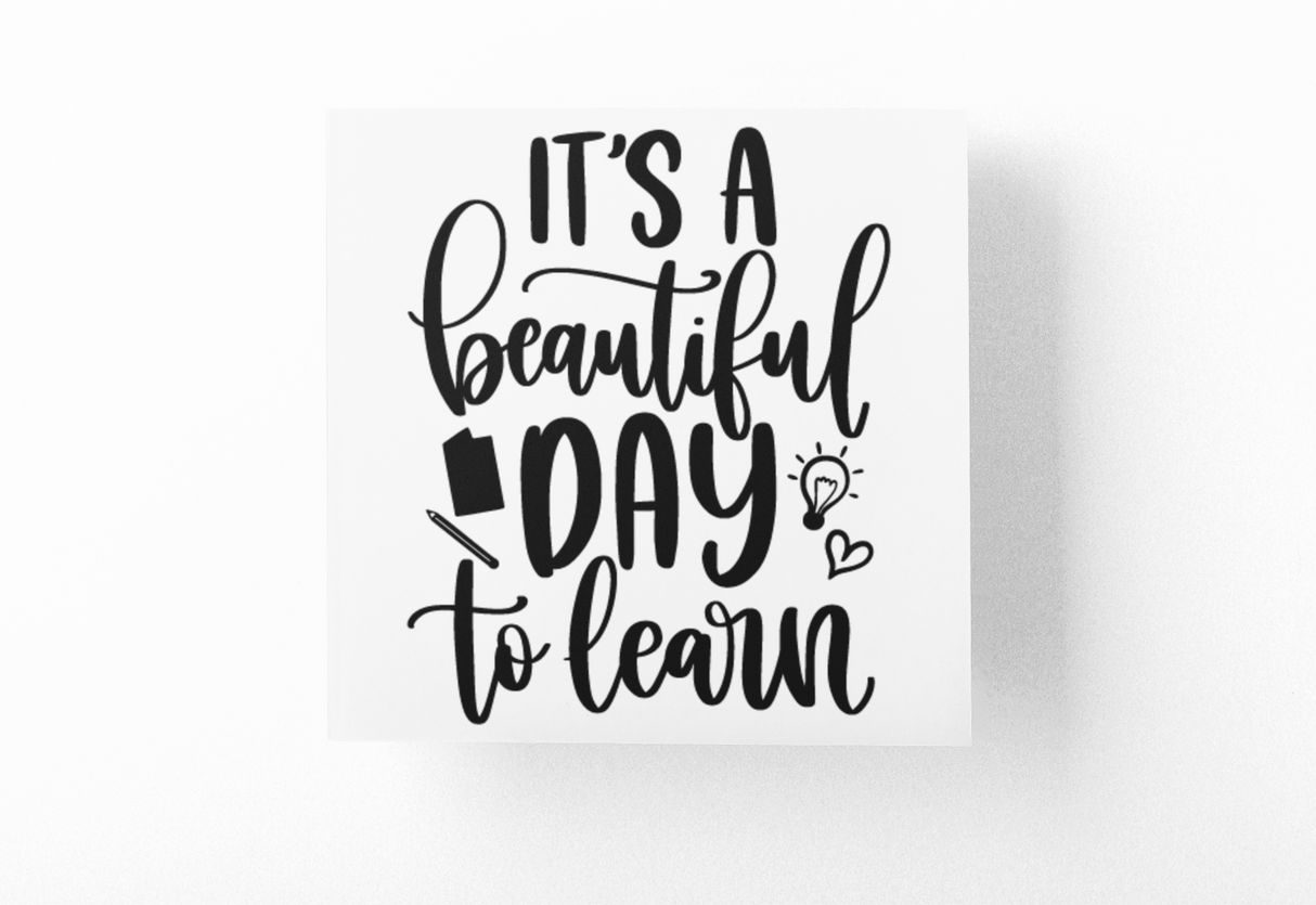 Its A Beautiful Day To Learn Teacher Sticker by WinsterCreations™ Official Store