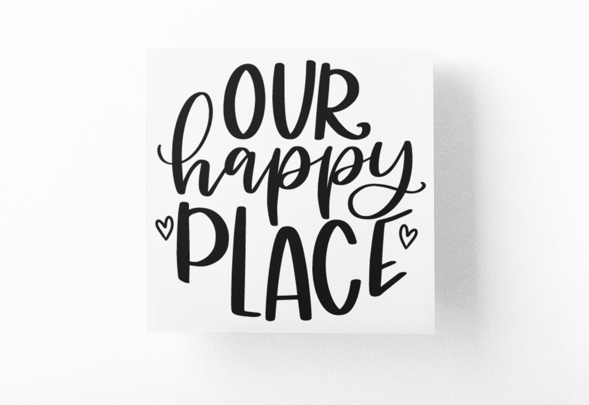 Our Happy Place Family Sticker by WinsterCreations™ Official Store