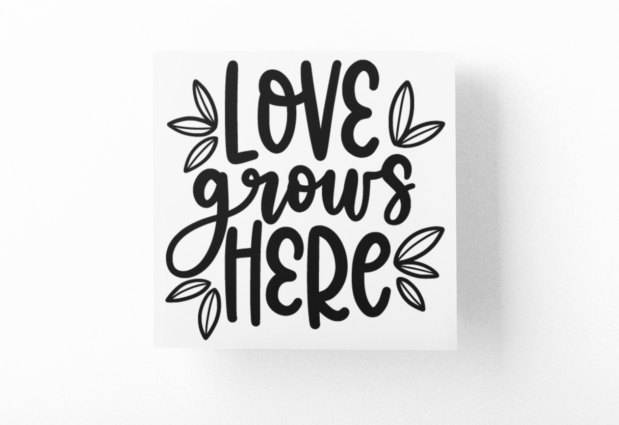 Love Grows Here Plant Mom Sticker by WinsterCreations™ Official Store