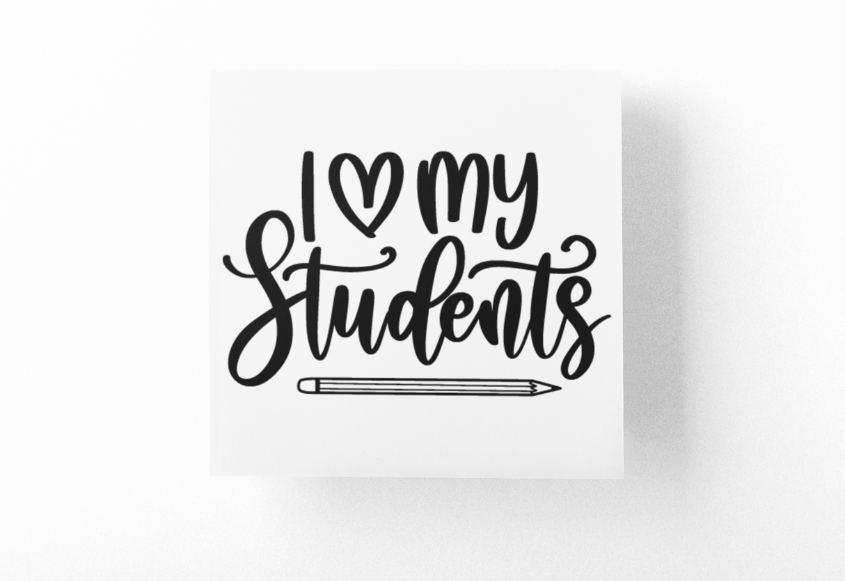 I Love My Students Teacher Sticker by WinsterCreations™ Official Store