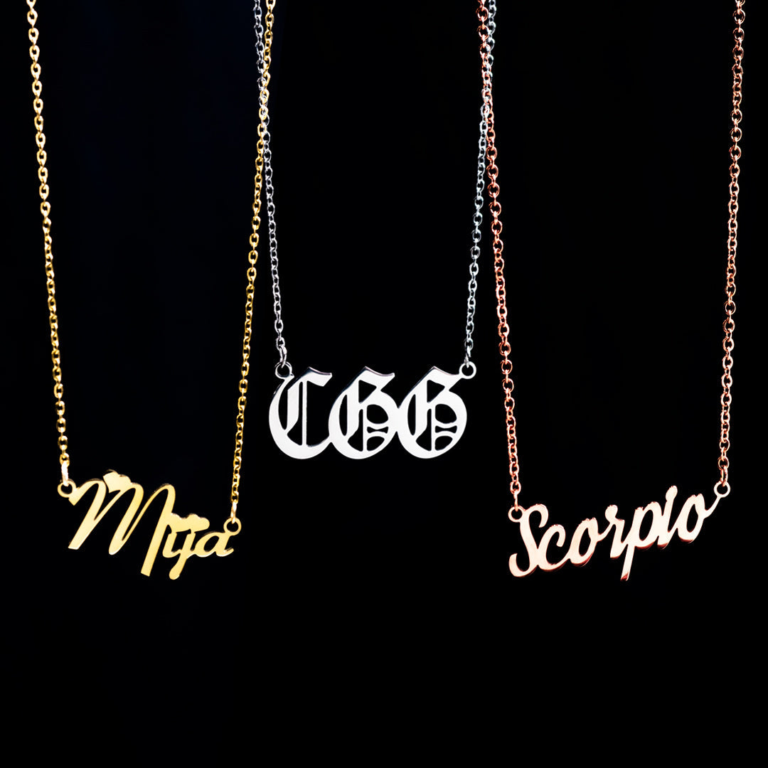 Custom Nameplate Pendant by Custom Gold Grillz