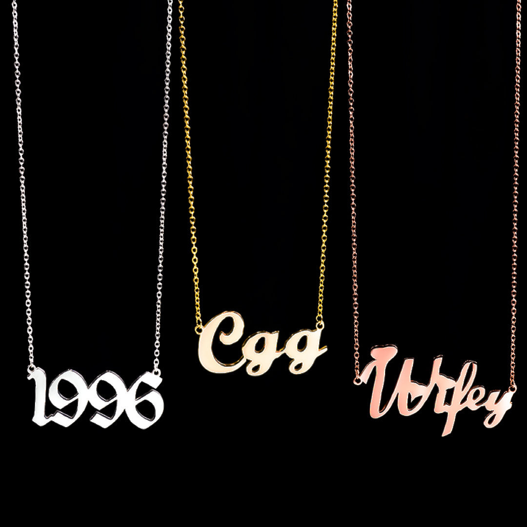 Custom Nameplate Pendant by Custom Gold Grillz