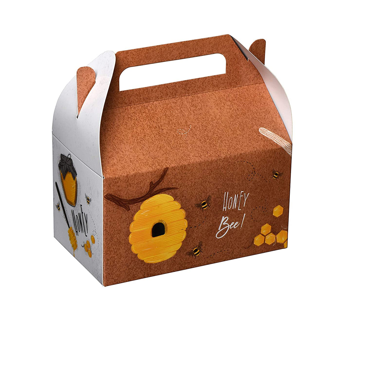 Honeybees Paper Treat Boxes 20 Pack 6.25" X 3.75" X 3.5" by Hammont