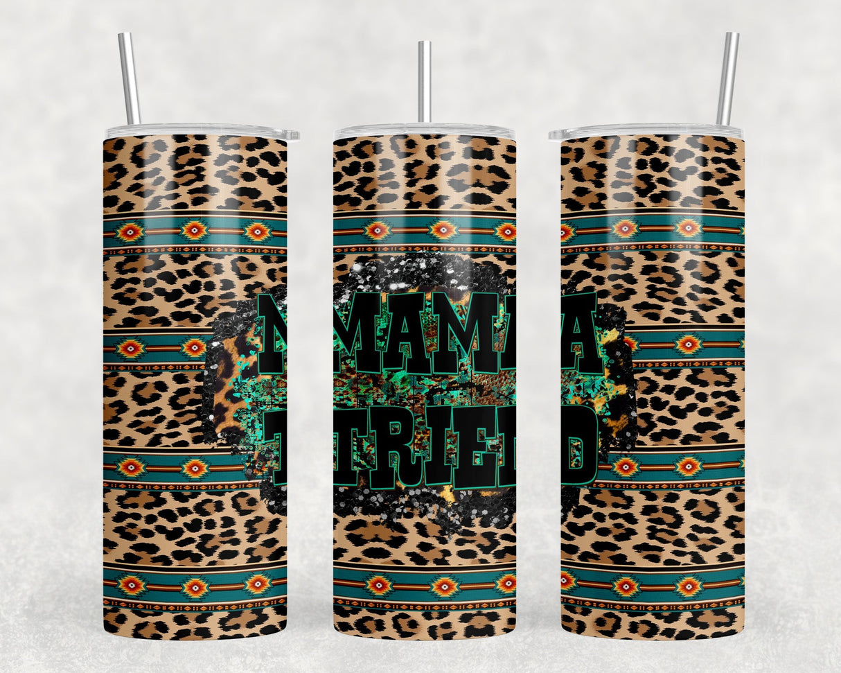 Mama Tried - 20 oz Steel Skinny Tumbler - Optional Blue Tooth Speaker - Speaker Color will Vary by Rowdy Ridge Co