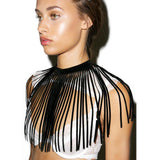 Cope Collar Fringe Choker by Marigold Shadows